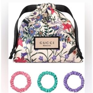 Gucci Floral Pouch and Scrunchies